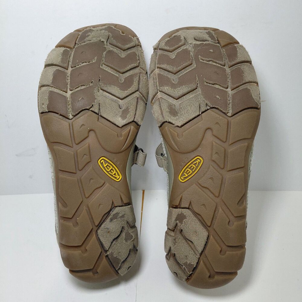 Keen Hush Knit Mary Jane Comfort Slip-Ons Taupe & Tan Women's Size 9 - Picture 8 of 12